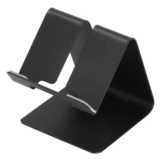 Cell Phone Holder Aluminum Alloy Lightweight and Portable Desk Phone Stand for Mobile Phones and TabletsBlack