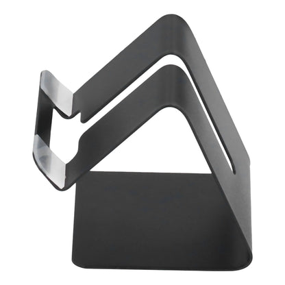 Cell Phone Holder Aluminum Alloy Lightweight and Portable Desk Phone Stand for Mobile Phones and TabletsBlack