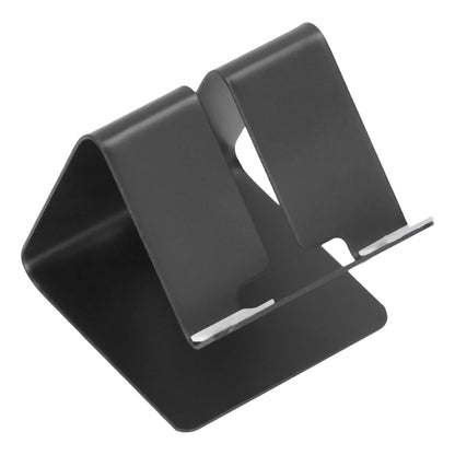 Cell Phone Holder Aluminum Alloy Lightweight and Portable Desk Phone Stand for Mobile Phones and TabletsBlack