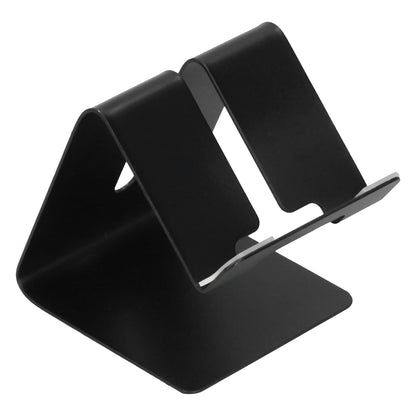 Cell Phone Holder Aluminum Alloy Lightweight and Portable Desk Phone Stand for Mobile Phones and TabletsBlack