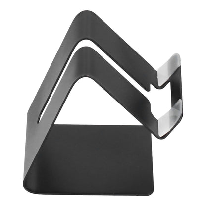 Cell Phone Holder Aluminum Alloy Lightweight and Portable Desk Phone Stand for Mobile Phones and TabletsBlack