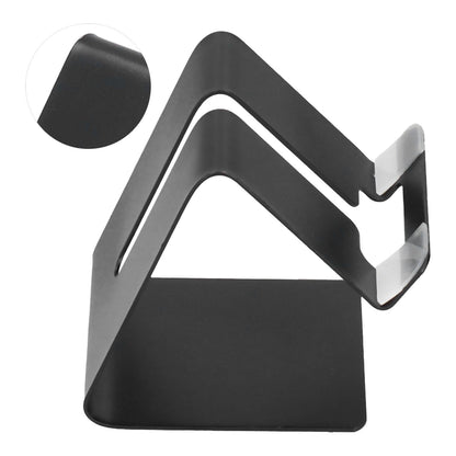 Cell Phone Holder Aluminum Alloy Lightweight and Portable Desk Phone Stand for Mobile Phones and TabletsBlack