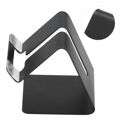 Cell Phone Holder Aluminum Alloy Lightweight and Portable Desk Phone Stand for Mobile Phones and TabletsBlack