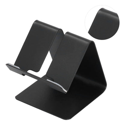 Cell Phone Holder Aluminum Alloy Lightweight and Portable Desk Phone Stand for Mobile Phones and TabletsBlack