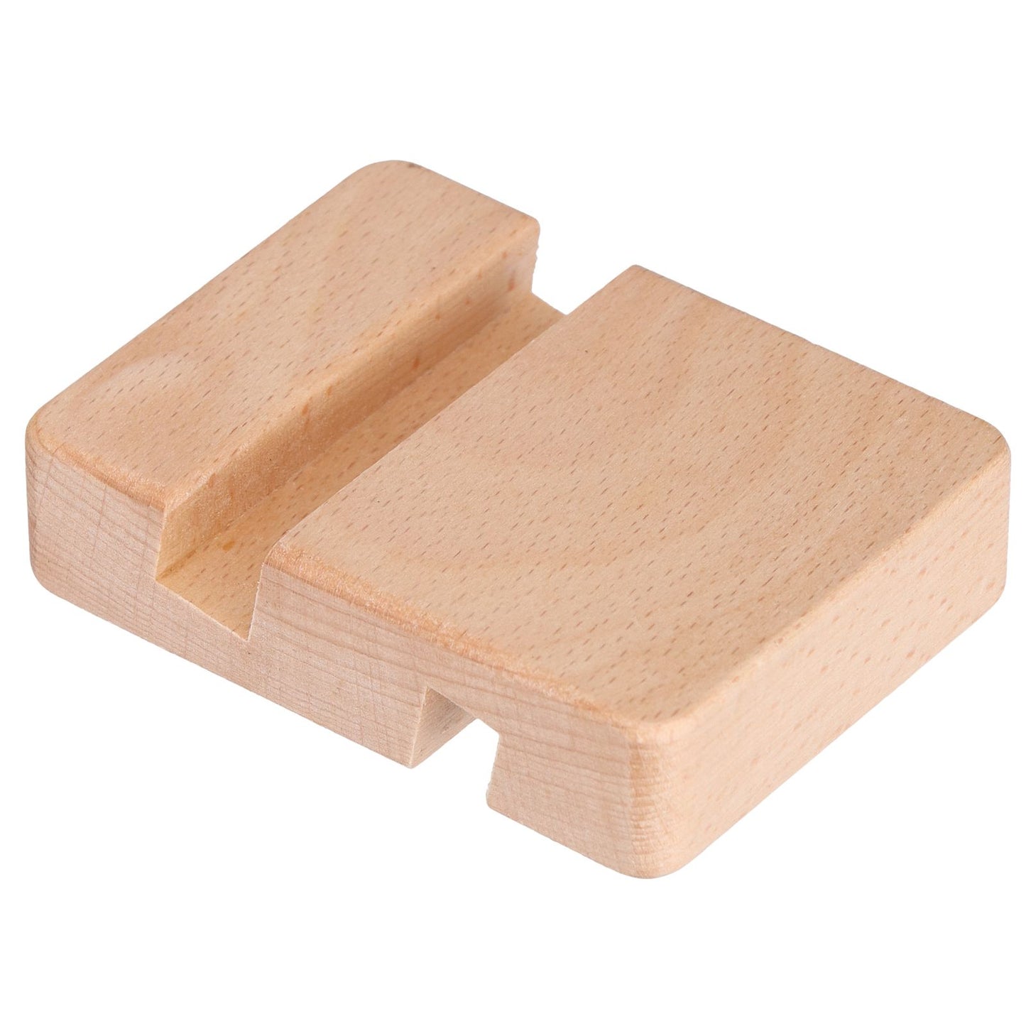 Phone Stand Wooden Compact Durable Universal Simple Stylish Modern Phone Holder for Home OfficeSquare Double Slot