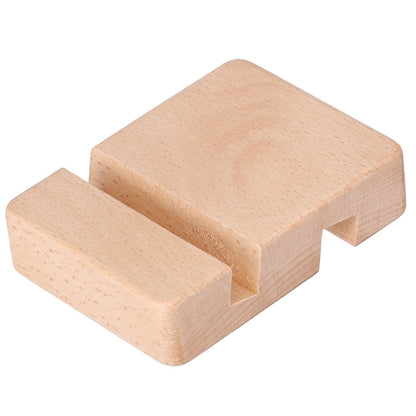 Phone Stand Wooden Compact Durable Universal Simple Stylish Modern Phone Holder for Home OfficeSquare Double Slot