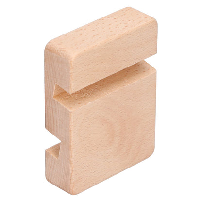 Phone Stand Wooden Compact Durable Universal Simple Stylish Modern Phone Holder for Home OfficeSquare Double Slot