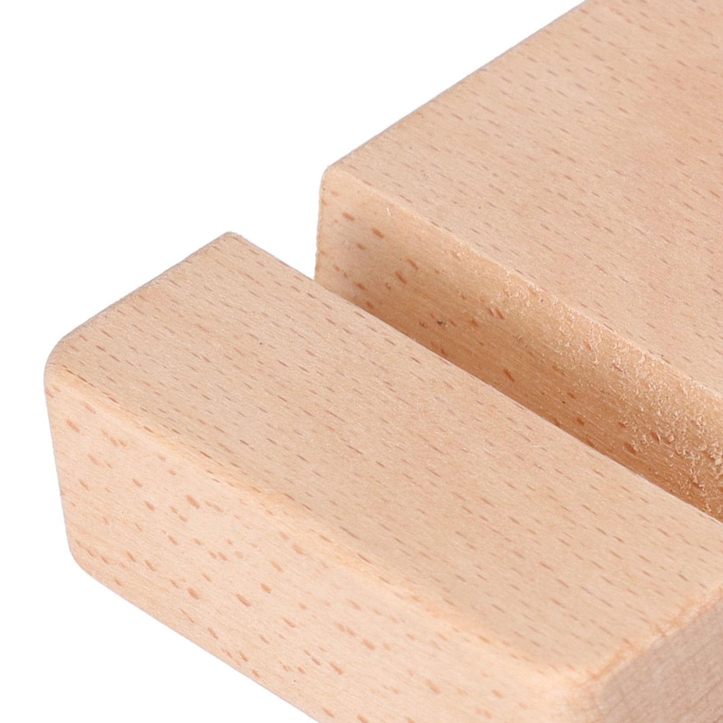 Phone Stand Wooden Compact Durable Universal Simple Stylish Modern Phone Holder for Home OfficeSquare Double Slot