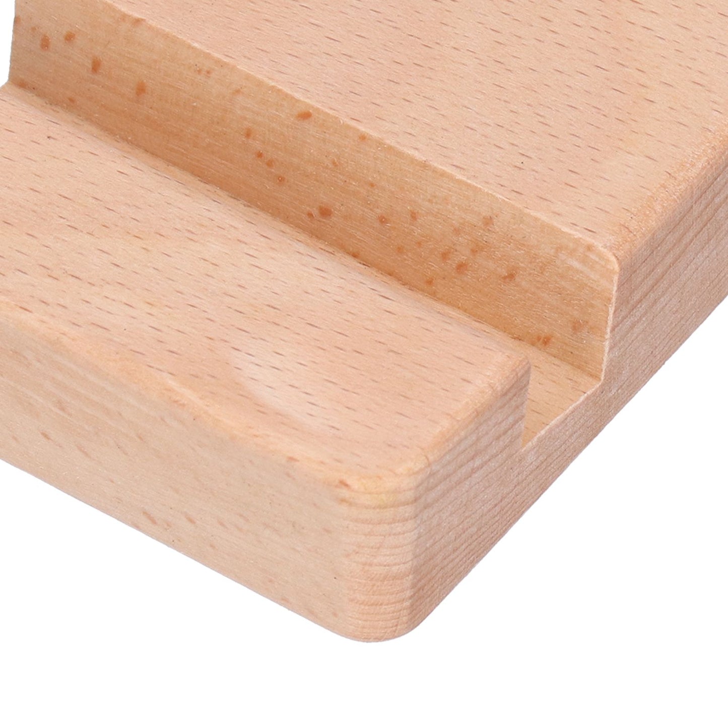 Phone Stand Wooden Compact Durable Universal Simple Stylish Modern Phone Holder for Home OfficeSquare Double Slot