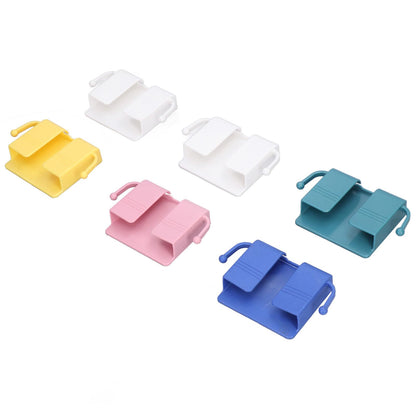 6pcs Wall Mount Phone Holder Self Adhesive Remote Control Storage Box Wall Beside Charging Phone Stand for Bedroom