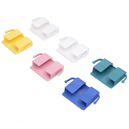 6pcs Wall Mount Phone Holder Self Adhesive Remote Control Storage Box Wall Beside Charging Phone Stand for Bedroom