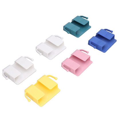 6pcs Wall Mount Phone Holder Self Adhesive Remote Control Storage Box Wall Beside Charging Phone Stand for Bedroom