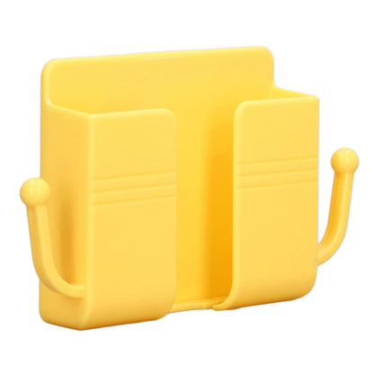 6pcs Wall Mount Phone Holder Self Adhesive Remote Control Storage Box Wall Beside Charging Phone Stand for Bedroom