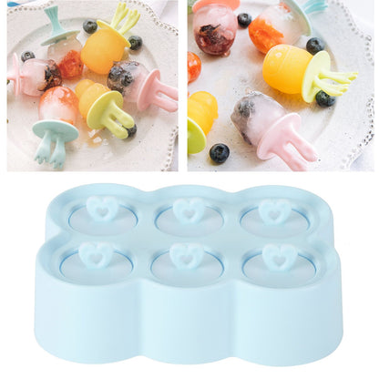 DIY Ice Cream Mold Innovative Household Ice Bar Mold for Home Summer Kitchen RestaurantBlue
