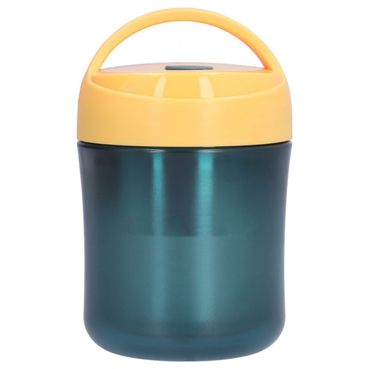 Insulated Food Jar 500ml 304 Stainless Steel Silicone Waterproof Keep Warm Lunch Box for SoupYellow