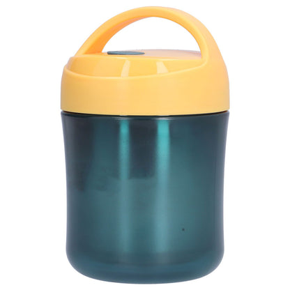 Insulated Food Jar 500ml 304 Stainless Steel Silicone Waterproof Keep Warm Lunch Box for SoupYellow