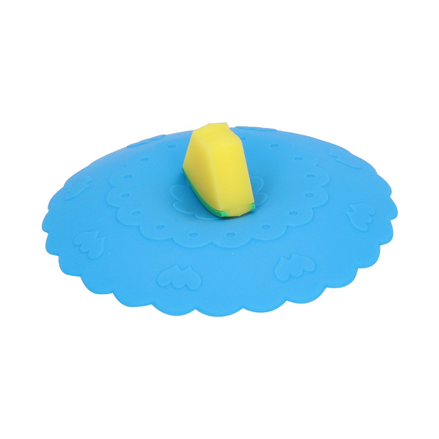 Silicone Lid Dustproof and Heat Resistant Hot and Cold Beverage Cup Cover for Kitchen HomeBlue