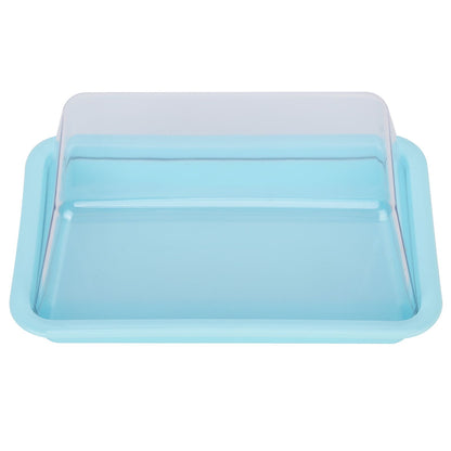 Rectangular Butter Cutting Box with Lid Portable Butter Storage Box for Home KitchenBlue