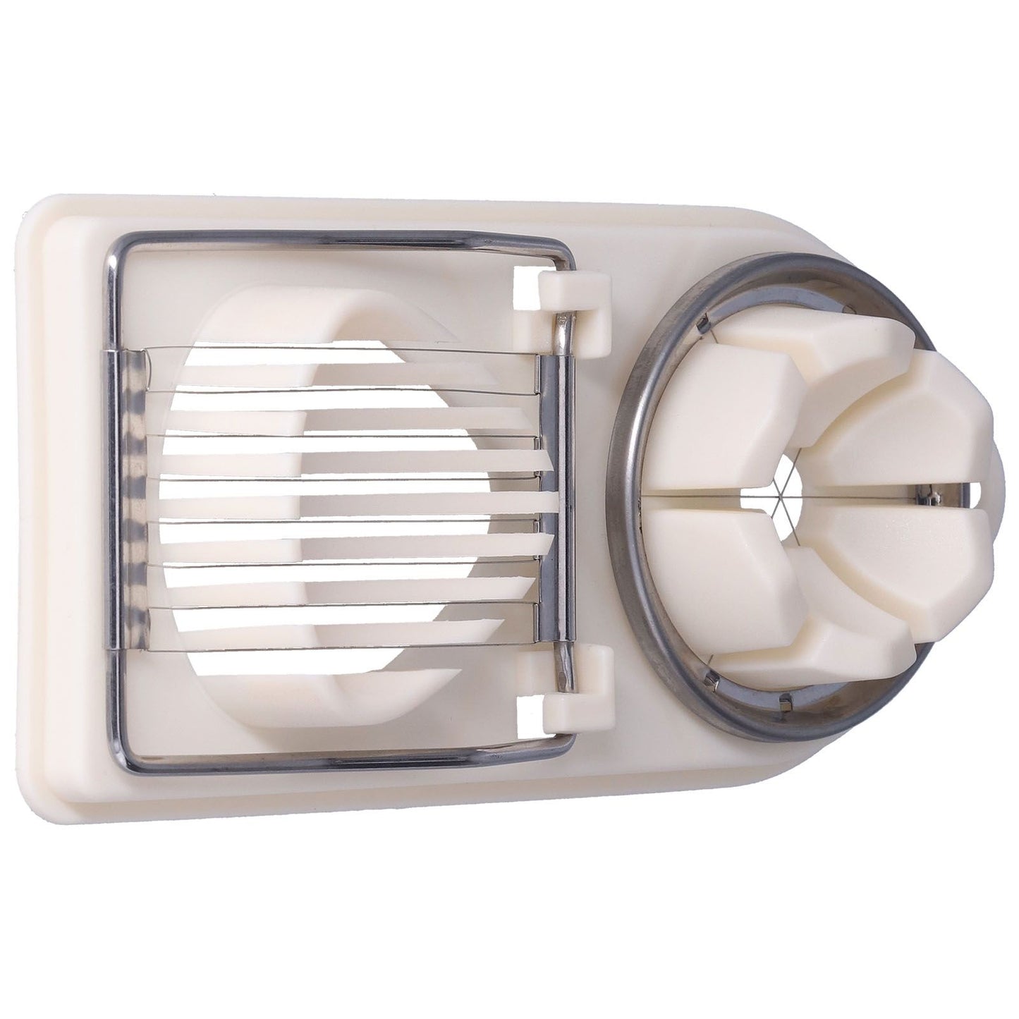 Egg Cutter Household Stainless Steel Wire Egg Cutter Safe Easy to Operate for Hard Boiled EggsWhite
