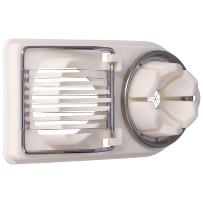Egg Cutter Household Stainless Steel Wire Egg Cutter Safe Easy to Operate for Hard Boiled EggsWhite