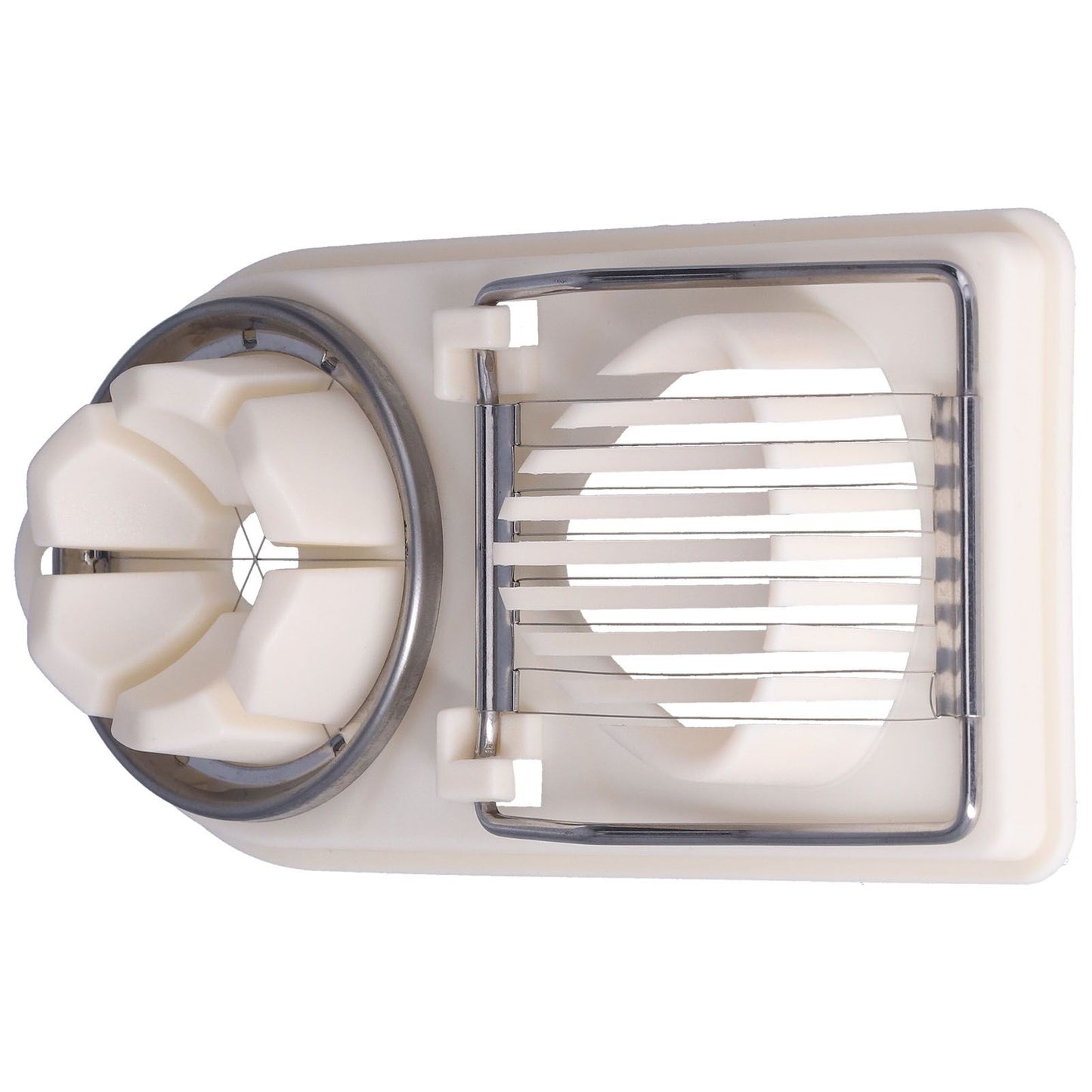 Egg Cutter Household Stainless Steel Wire Egg Cutter Safe Easy to Operate for Hard Boiled EggsWhite