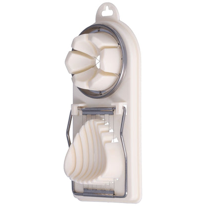 Egg Cutter Household Stainless Steel Wire Egg Cutter Safe Easy to Operate for Hard Boiled EggsWhite