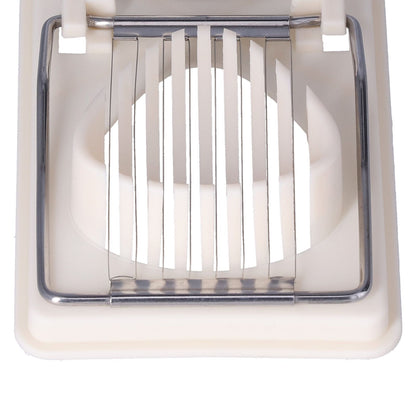 Egg Cutter Household Stainless Steel Wire Egg Cutter Safe Easy to Operate for Hard Boiled EggsWhite