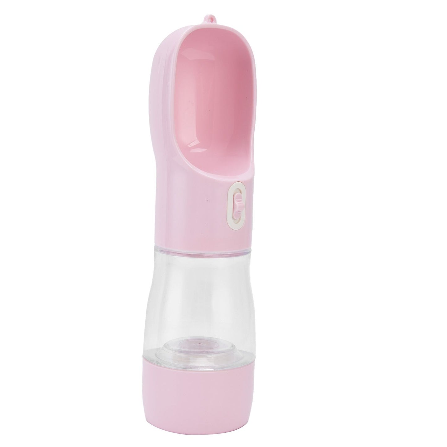 2 in 1 Pet Water Bottle Portable Anti Leakage Dog Food Bottler for Outdoor TravelingPink