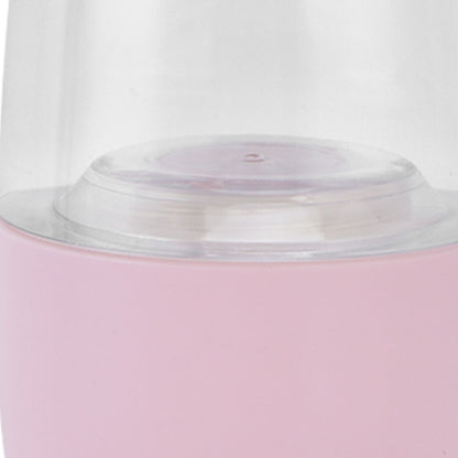 2 in 1 Pet Water Bottle Portable Anti Leakage Dog Food Bottler for Outdoor TravelingPink