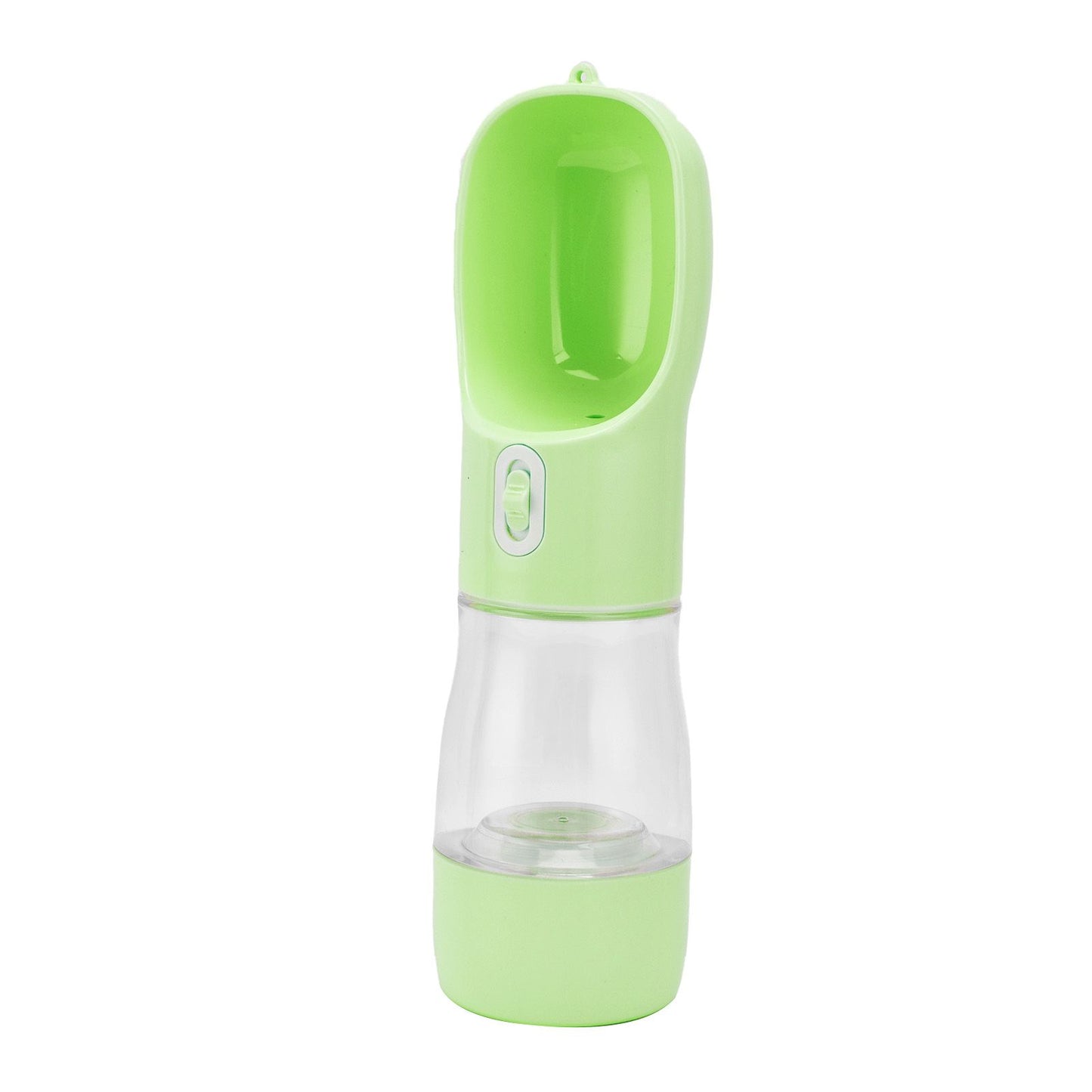 2 in 1 Pet Water Bottle Portable Anti Leakage Dog Food Bottler for Outdoor TravelingGreen
