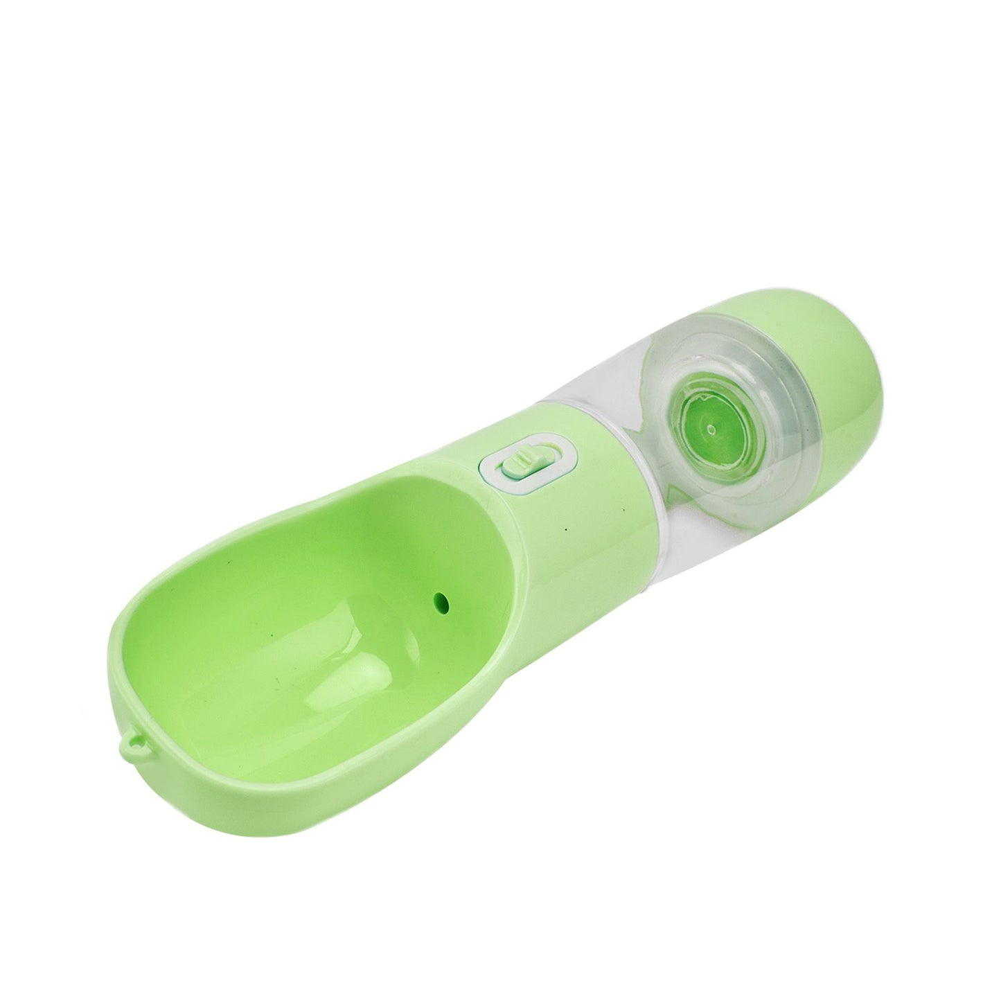 2 in 1 Pet Water Bottle Portable Anti Leakage Dog Food Bottler for Outdoor TravelingGreen
