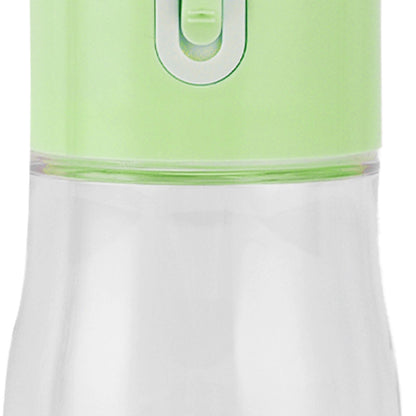 2 in 1 Pet Water Bottle Portable Anti Leakage Dog Food Bottler for Outdoor TravelingGreen