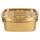 1.5L 2 Layer Lunch Box Portable Leakproof 304 Stainless Steel Bento Food Container Dinnerware for Home OfficeGold