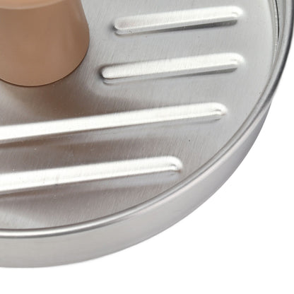 Hamburger Meat Press Stainless Steel Burger Making Tool with Plastic Handle Patty Maker Mold