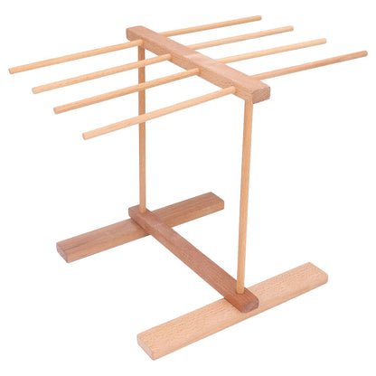 Wooden Noodle Drying Rack 15.4 X 8.7 X 11.8in Foldable Prevent Slipping Pasta Drying Rack for Home