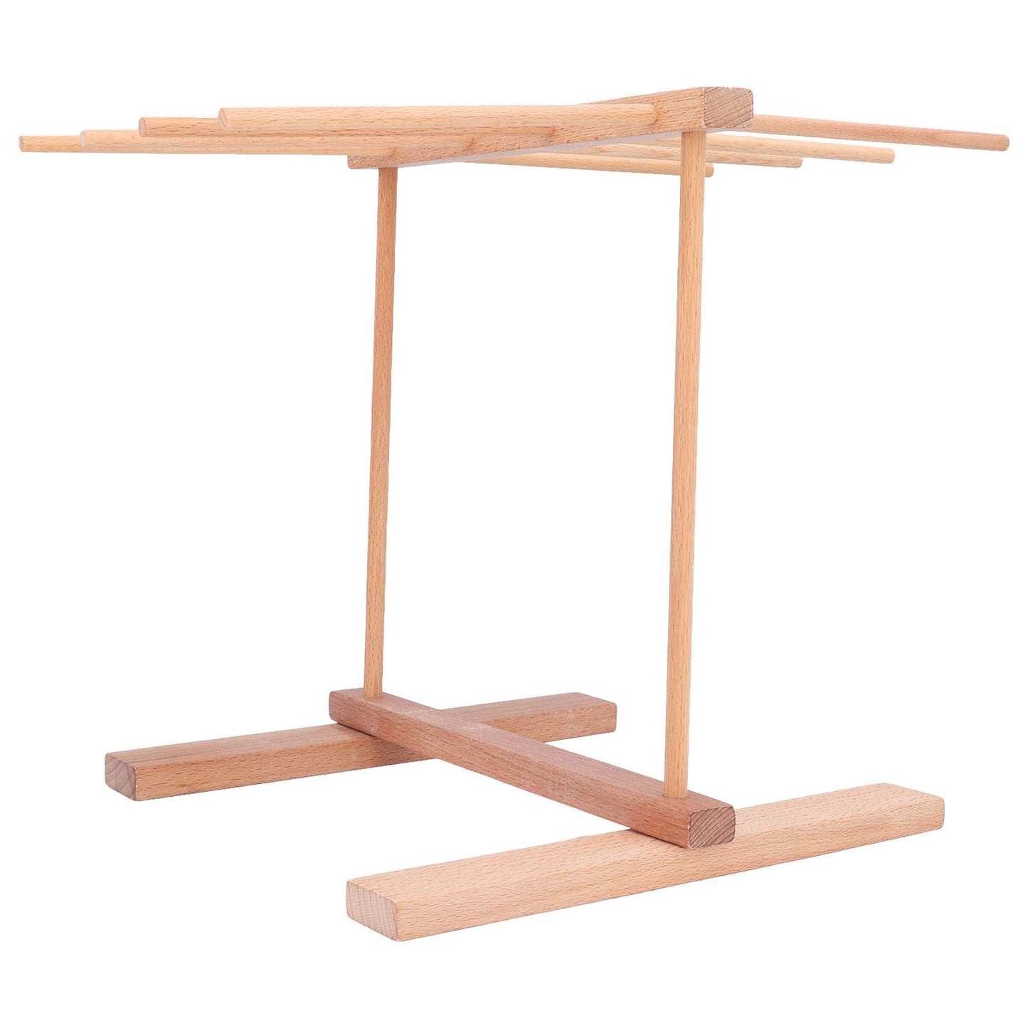 Wooden Noodle Drying Rack 15.4 X 8.7 X 11.8in Foldable Prevent Slipping Pasta Drying Rack for Home
