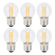 6PCS G45 E27 LED Light Bulb Transparent Glass Bulb Vintage Filament Lamp Warm Light 6W 220V