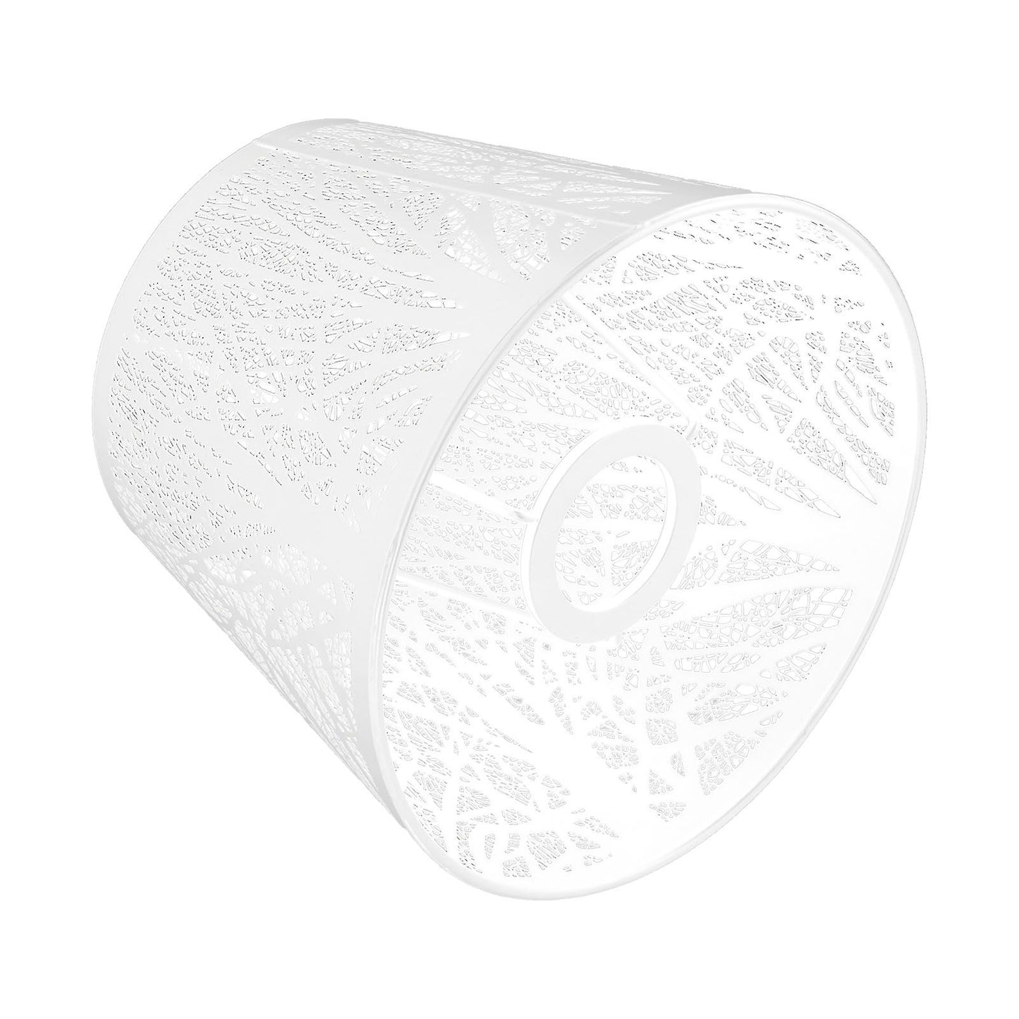 Wrought Iron Lampshade Carved Forest Tree Shaped E27 Mini Lamp Shade for Table Lamp Bedroom Bedside DecorWhite