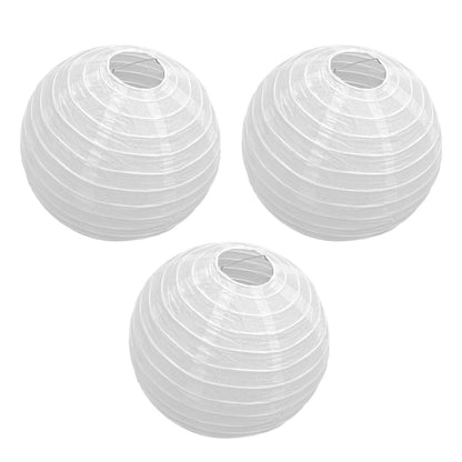 10 Pcs Paper Lanterns 8 Inch Pure White Hand Painted Round Paper Lanterns Birthday Halloween Family Party Decoration