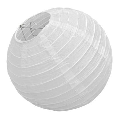 10 Pcs Paper Lanterns 8 Inch Pure White Hand Painted Round Paper Lanterns Birthday Halloween Family Party Decoration