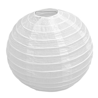 10 Pcs Paper Lanterns 8 Inch Pure White Hand Painted Round Paper Lanterns Birthday Halloween Family Party Decoration