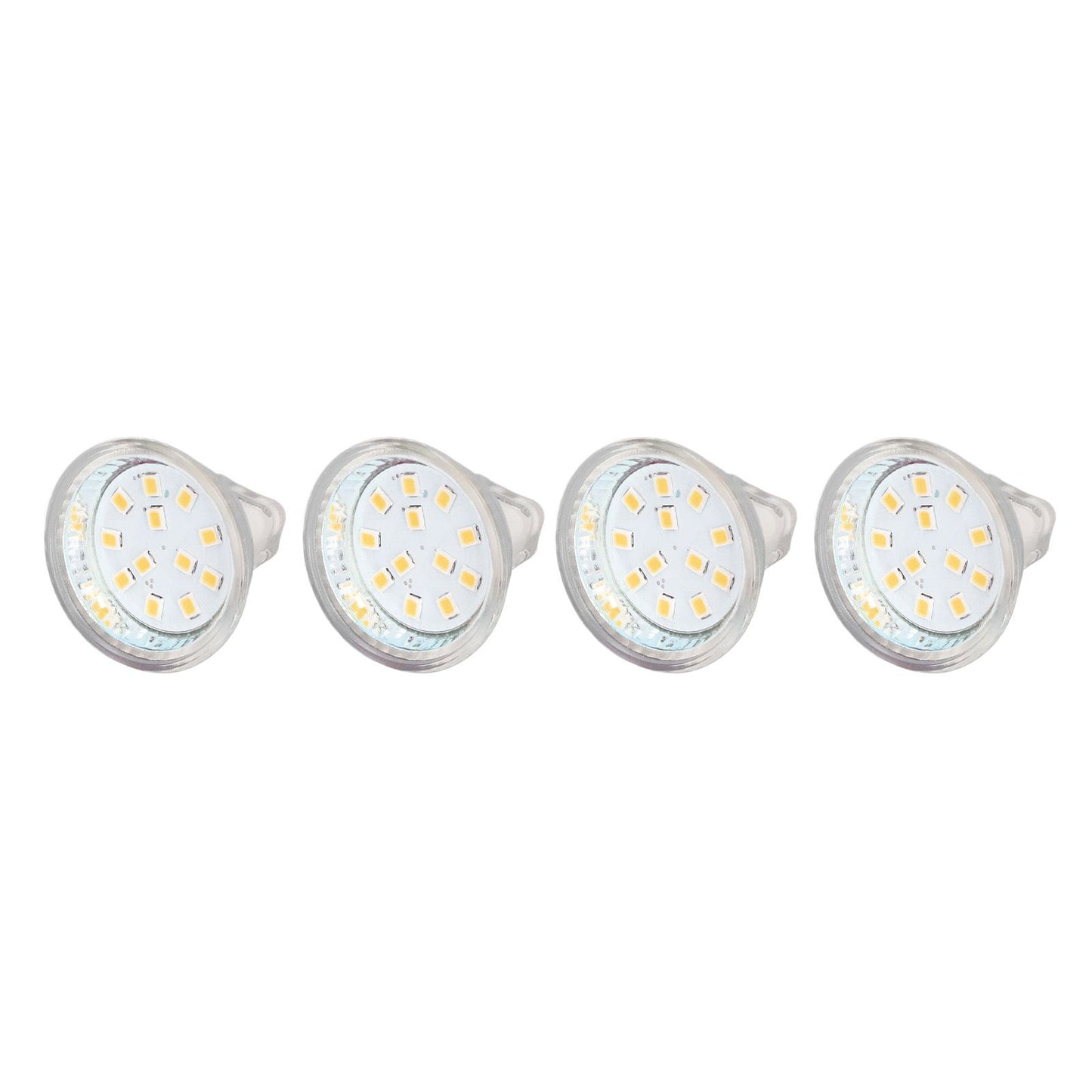 4PCS MR11 12LED Light Bulb 2W 300LM Spot Light Bulb Double Pin Base Landscape Light BulbWarm White 3000K