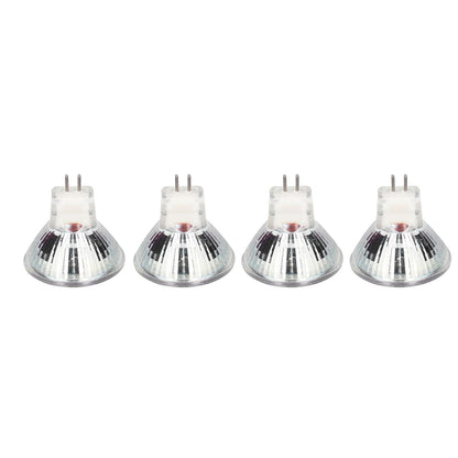 4PCS MR11 12LED Light Bulb 2W 300LM Spot Light Bulb Double Pin Base Landscape Light BulbWarm White 3000K
