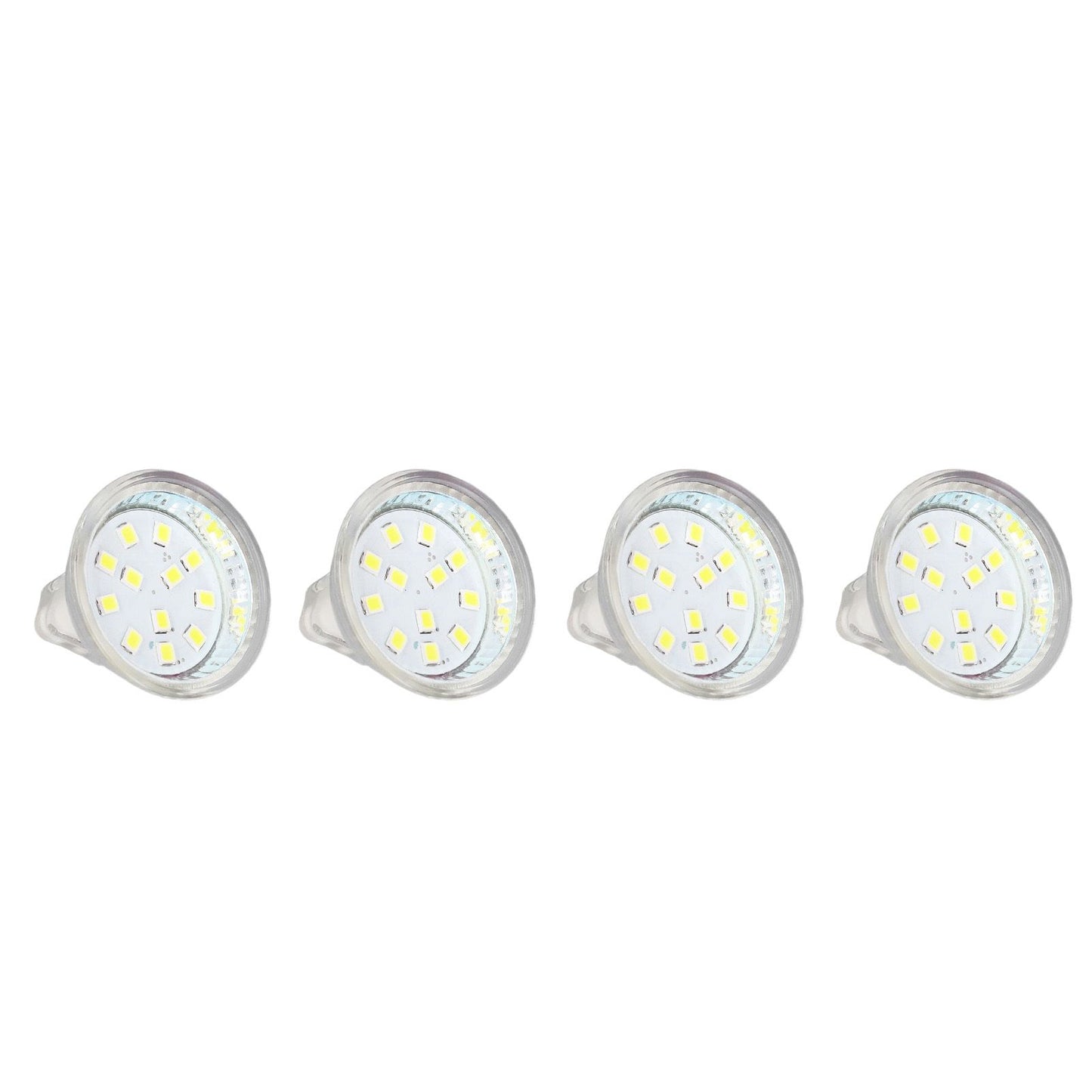 4PCS MR11 12LED Light Bulb 2W 300LM Spot Light Bulb Double Pin Base Landscape Light BulbCold White 6000K