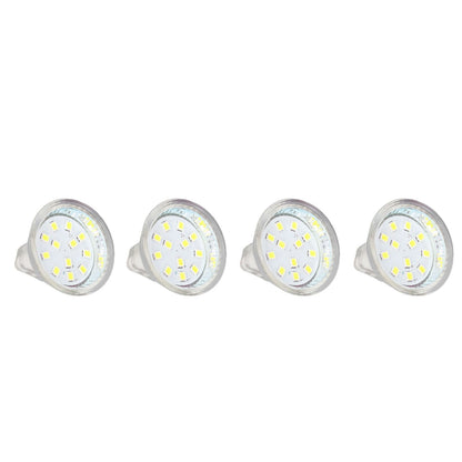 4PCS MR11 12LED Light Bulb 2W 300LM Spot Light Bulb Double Pin Base Landscape Light BulbCold White 6000K
