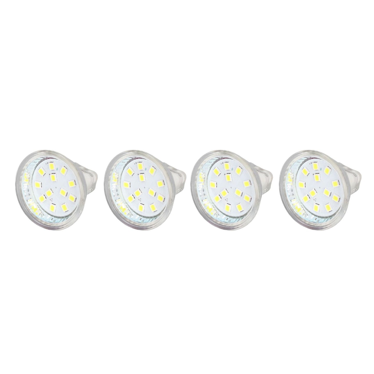 4PCS MR11 12LED Light Bulb 2W 300LM Spot Light Bulb Double Pin Base Landscape Light BulbCold White 6000K