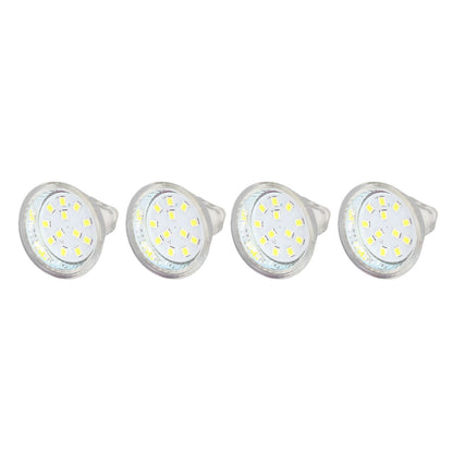 4PCS MR11 12LED Light Bulb 2W 300LM Spot Light Bulb Double Pin Base Landscape Light BulbCold White 6000K
