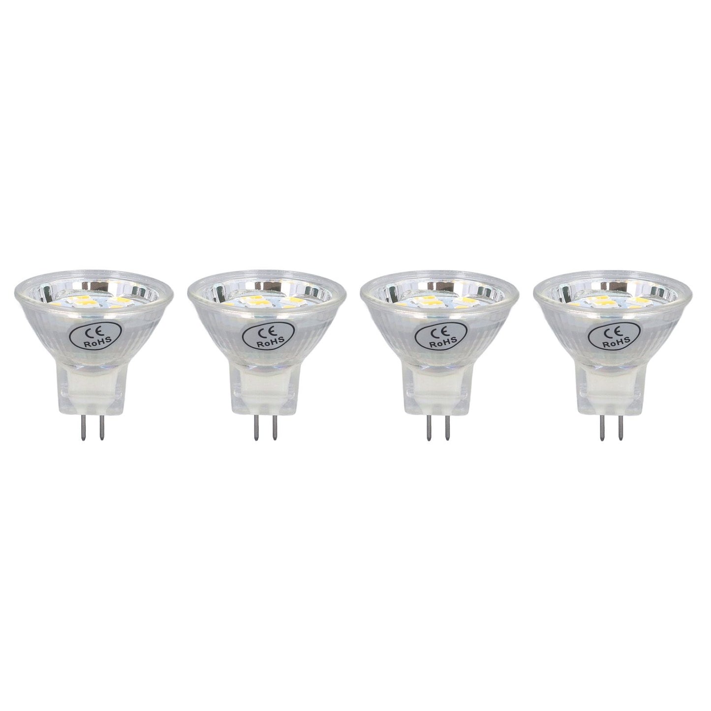 4Pcs MR11 LED Bulb 3W 300lm Bulb with 9 Beads Double Pin Base for Spotlight Landscape LampWarm White Light