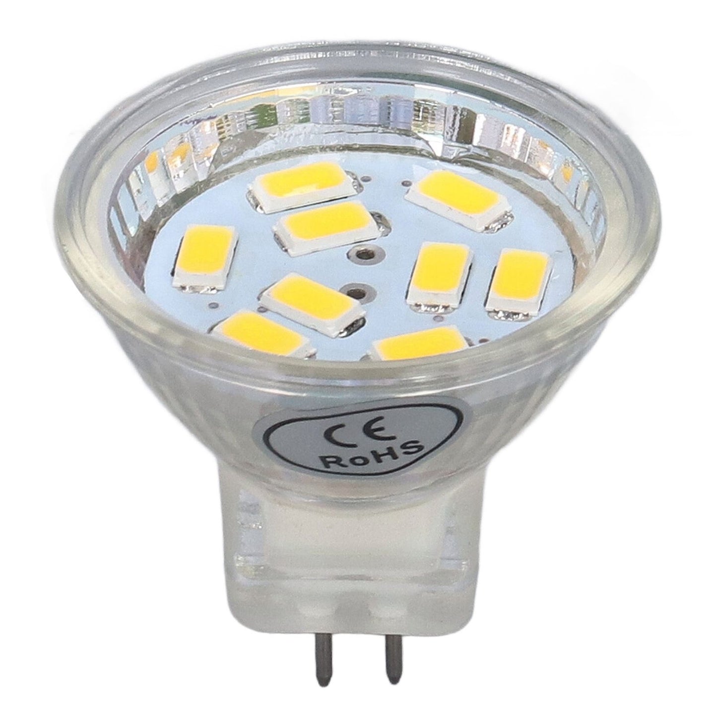 4Pcs MR11 LED Bulb 3W 300lm Bulb with 9 Beads Double Pin Base for Spotlight Landscape LampWarm White Light