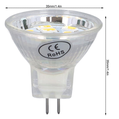 4Pcs MR11 LED Bulb 3W 300lm Bulb with 9 Beads Double Pin Base for Spotlight Landscape LampWarm White Light